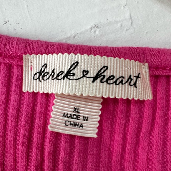 DEREKHEART Light Pink Oversized Tank Top XL Top Lace Woman Crop Top Halter Top - Picture 3 of 10